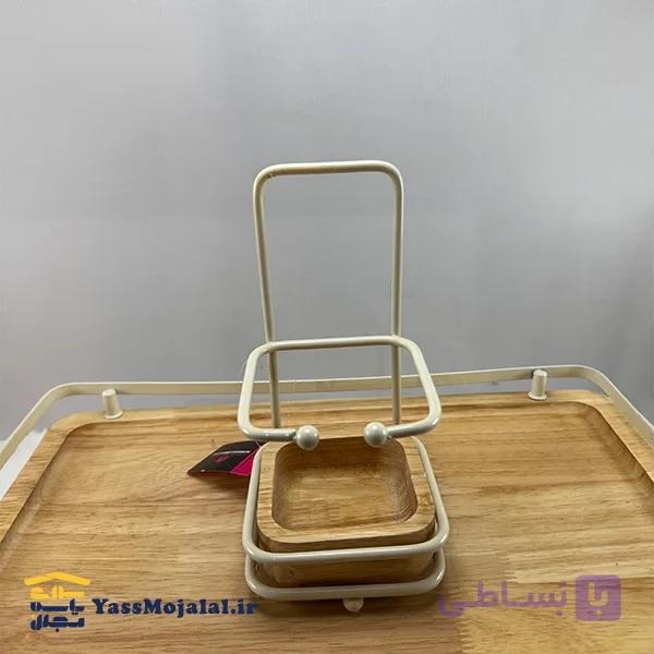 جاقاشقی کنار اجاق رنگ کرم مدل کلاسیک