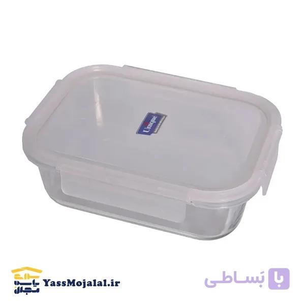 ظرف شیشه ای مستطیل بزرگ یونیک un- 1415 — تصویر 1
