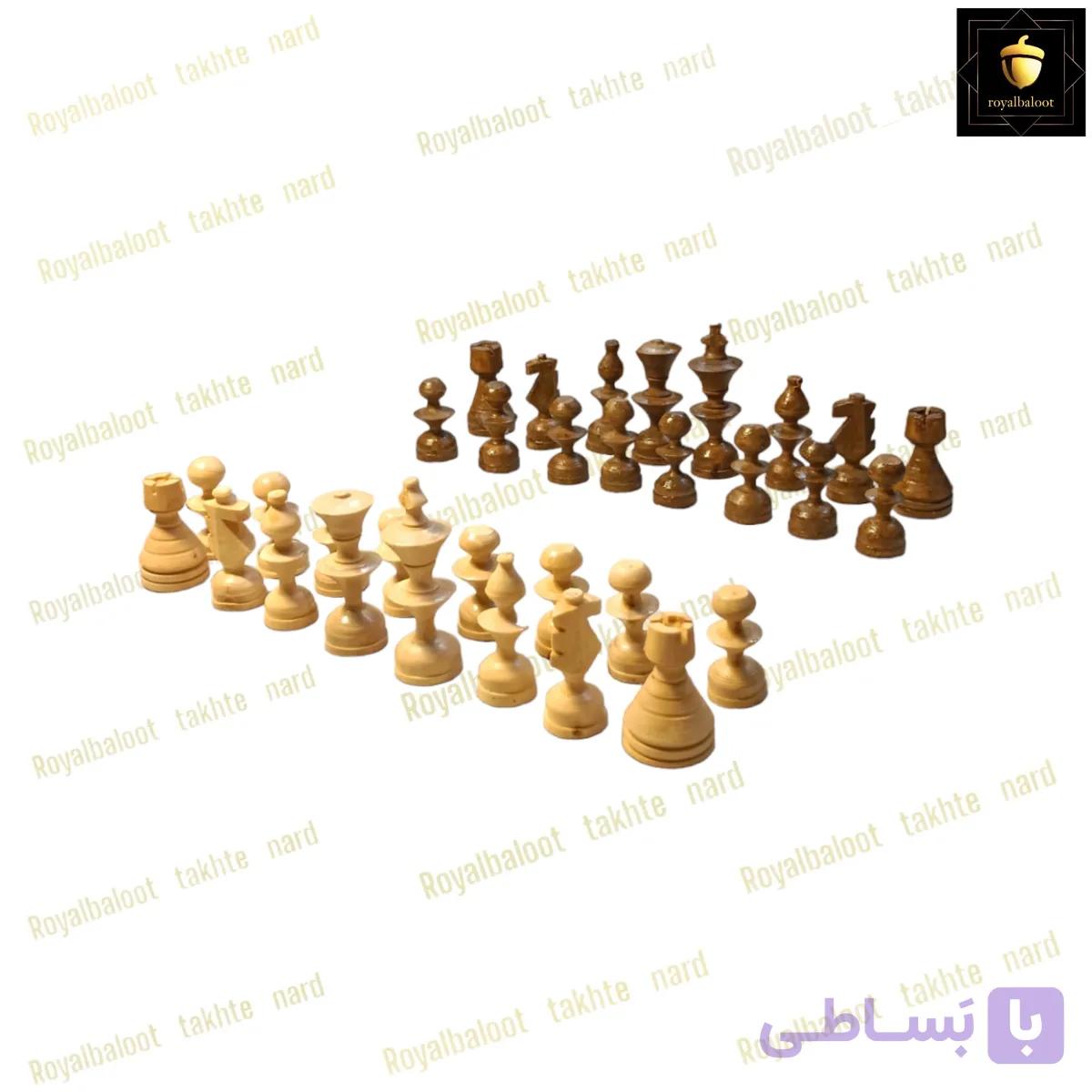 مهره شطرنج چوب جنگلی 67 — تصویر 1