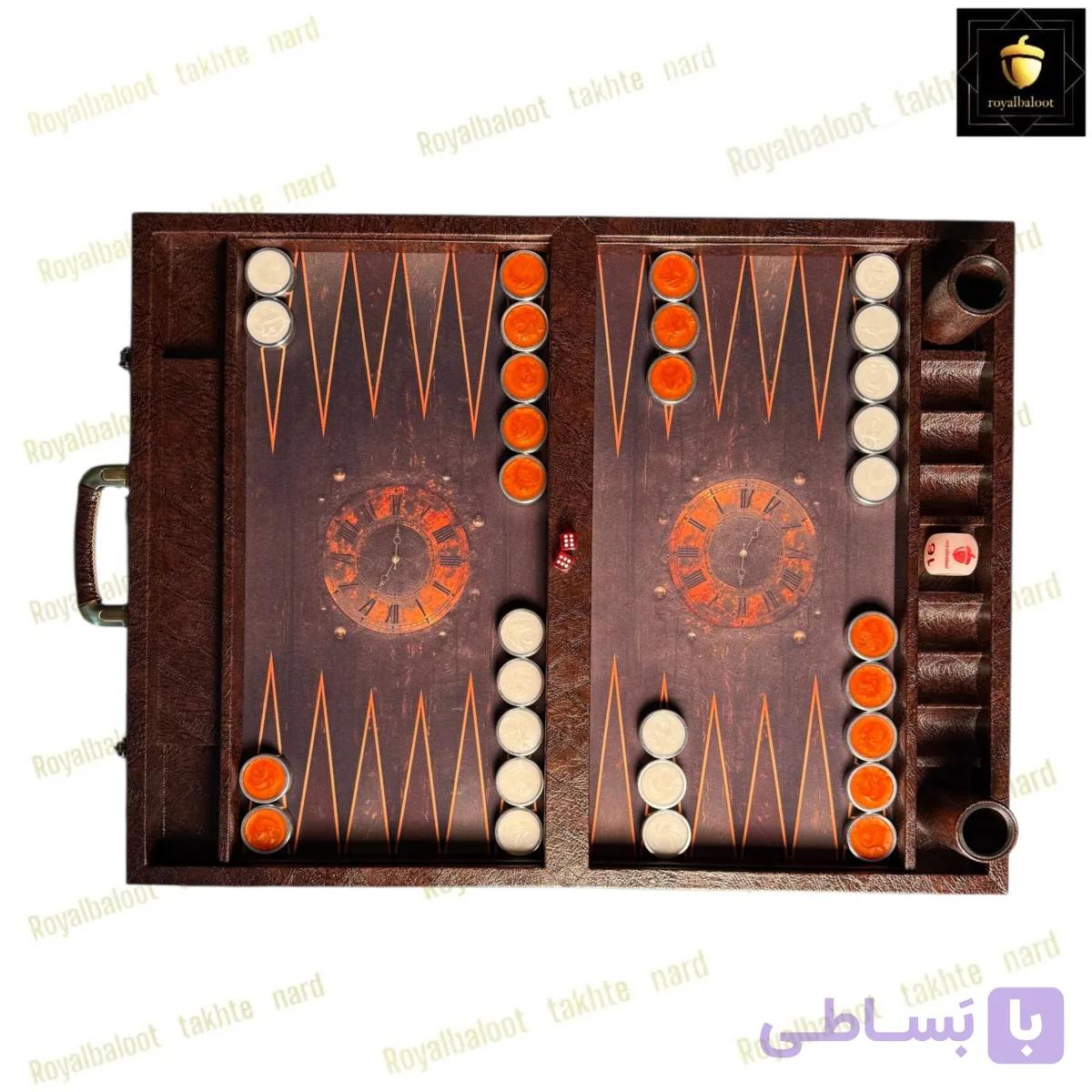 تخته نرد مدرن طرح ساعت لوکس کد 664 — تصویر 1