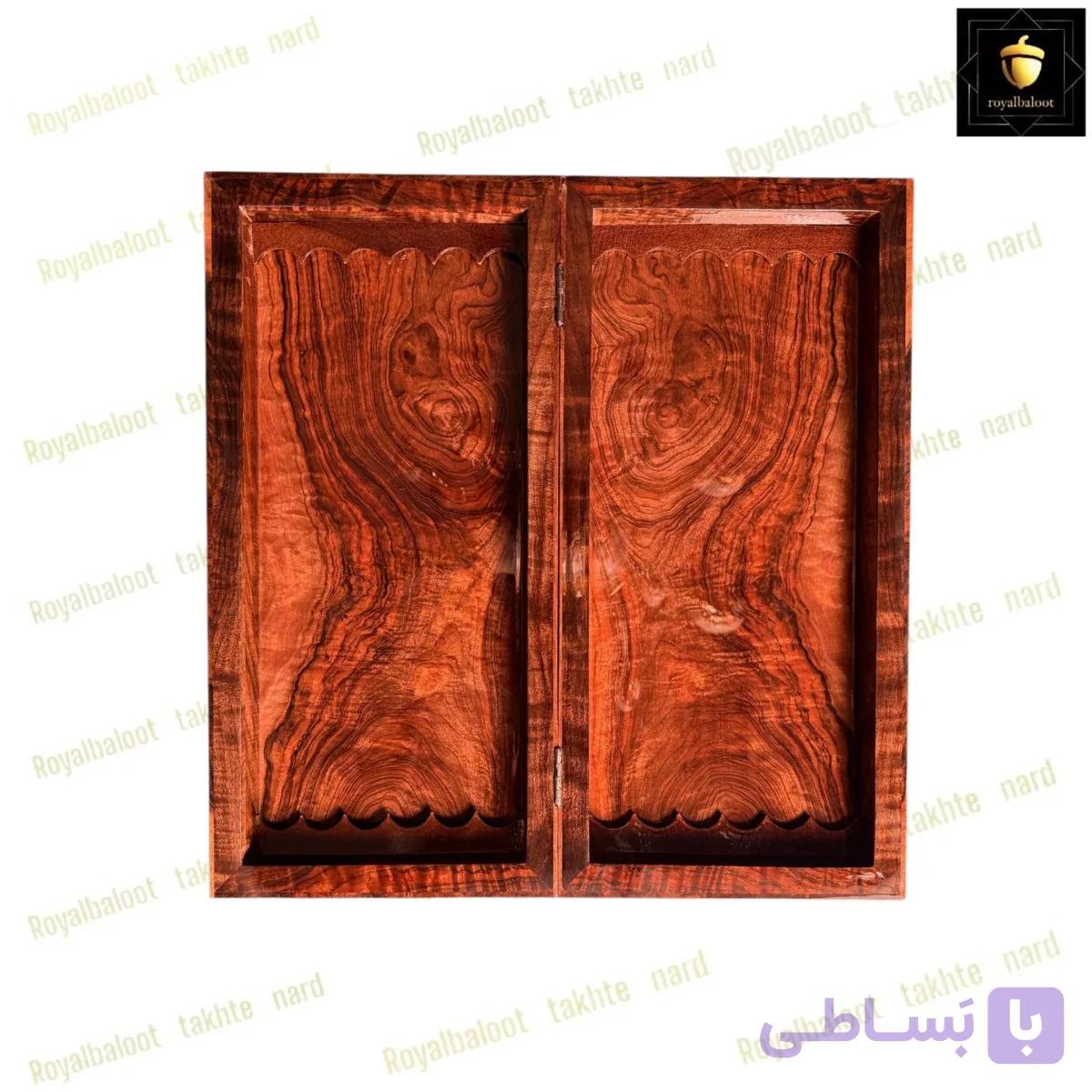 تخته نرد چوبی دست ساز با رگه های طبیعی چوب کد 635 — تصویر 1