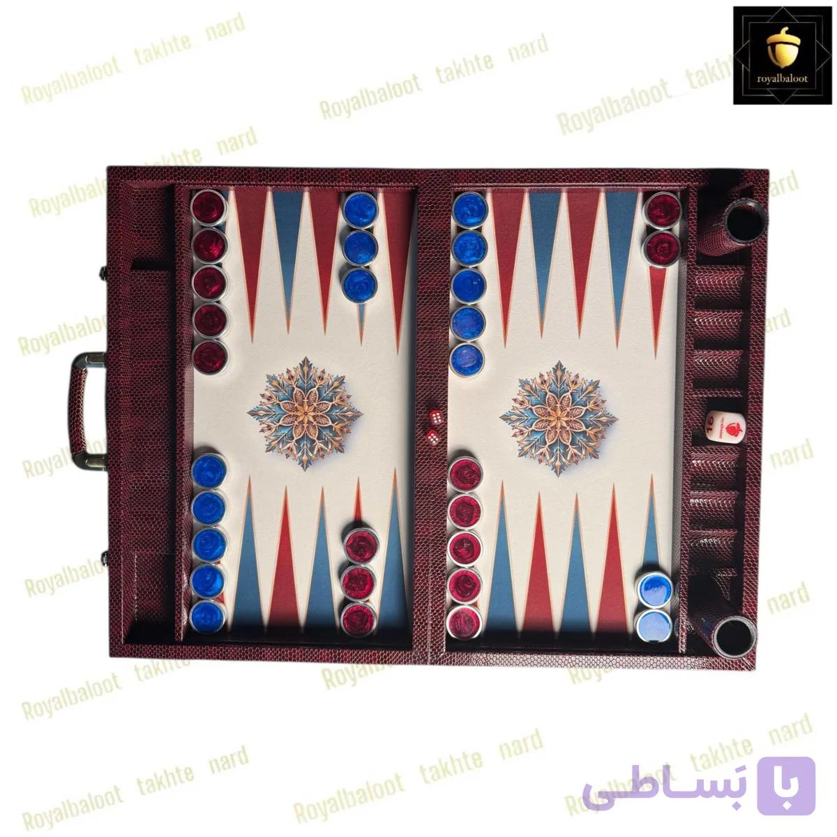 تخته نرد مدرن طرح برف کد 665 — تصویر 1