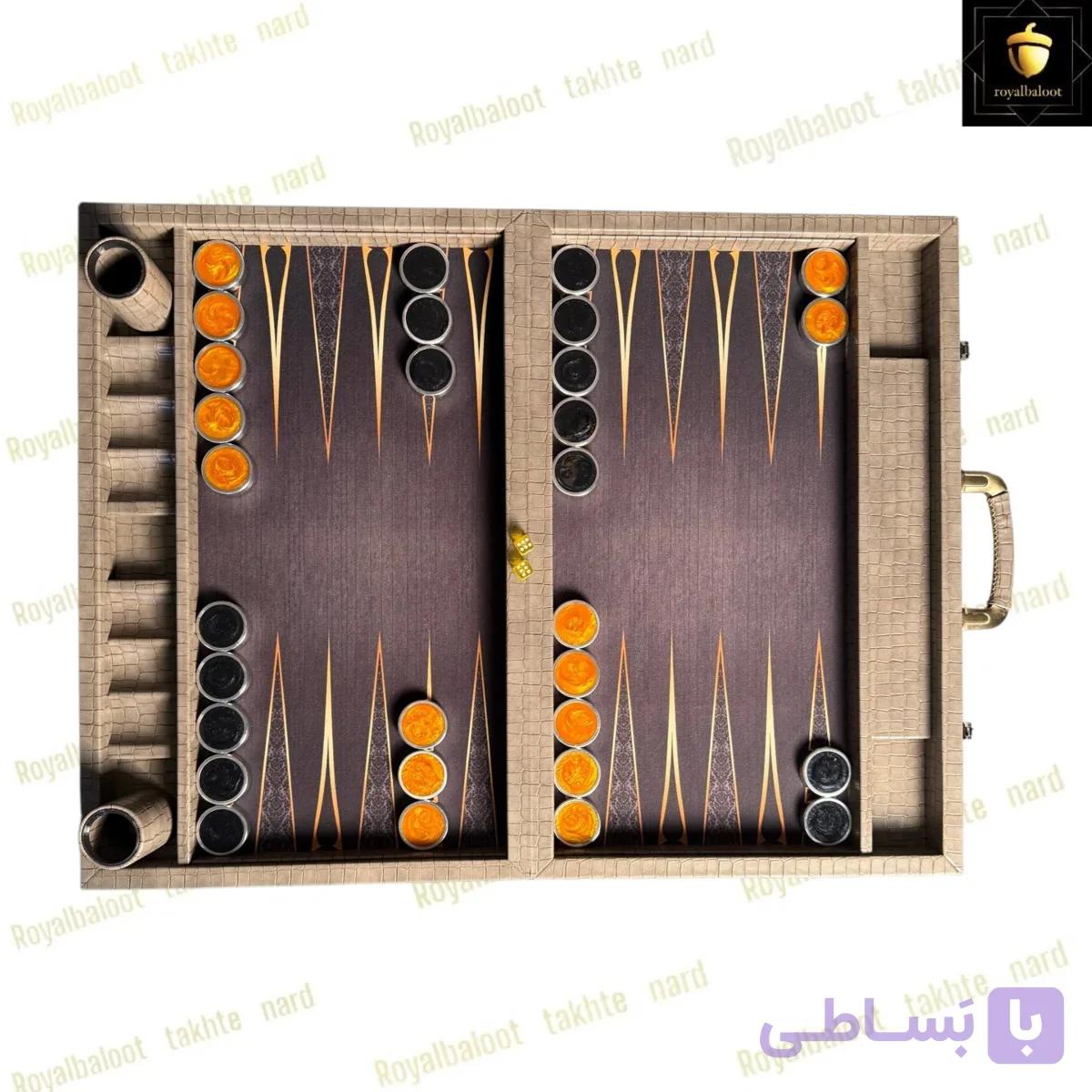 تخته نرد مدرن قانونی طرح طلای سیاه کد 625 — تصویر 1