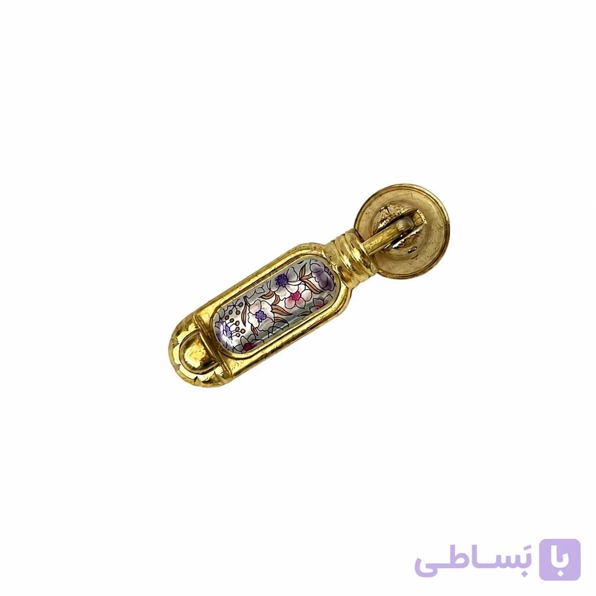 دستگیره کمدی تک پیچ آویزی طلایی — تصویر 1