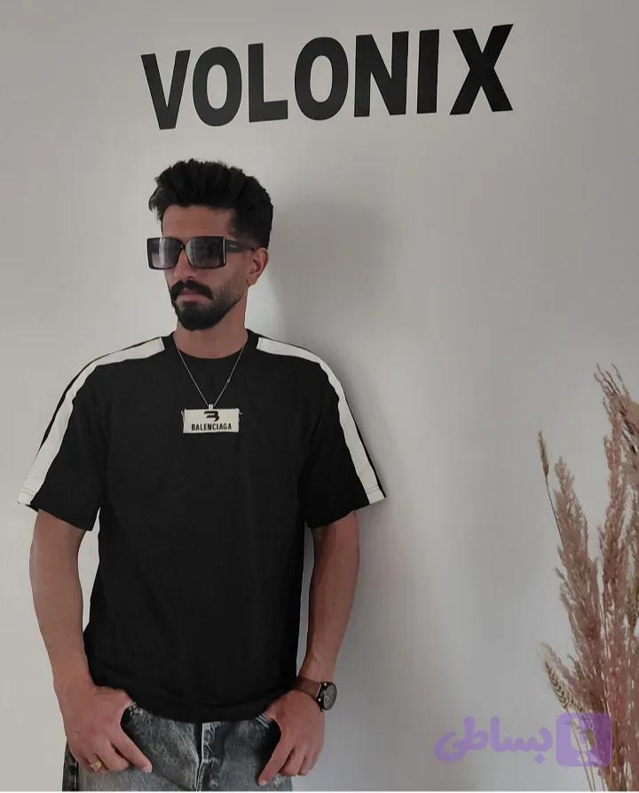 تیشرت BALENCIAGA مشکی/مدل باکسی ترند/پارچه سوپر پنبه ۲۸ با ضمانت