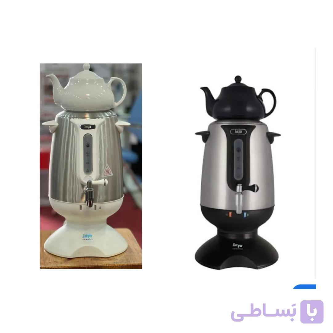 سماور برقی پارس خزر سفید ظرفیت ۳ لیتر مدل نیوشا