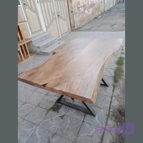 میز ناهار خوری روستیک خزرچوب XW-RT-017