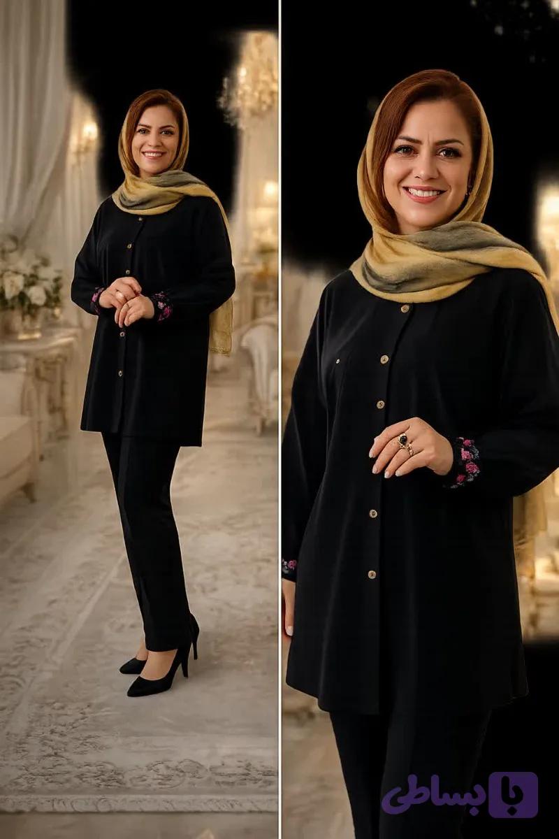 مانتو بوگاتی چاپدار