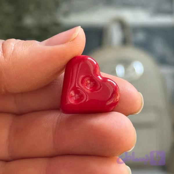 مگنت، پیکسل و دکمه سرامیکی و دست‌ساز ژیار استودیو طرح قلبک — تصویر 1