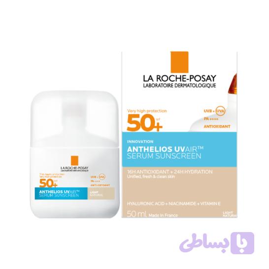ضد آفتاب سرمی رنگی لاروش پوزای La Roche‑Posay Anthelios UV Air Serum Sunscreen SPF50+ Light Natural