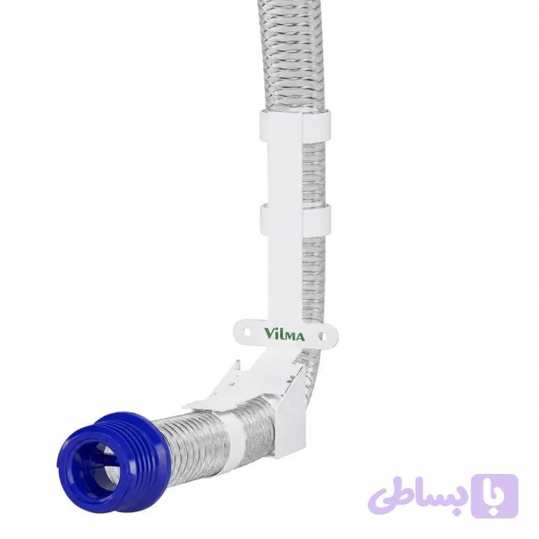 ساپورت خم لوله خرطومی فلاش تانک توکار توالت ایرانی ویلما — تصویر 1