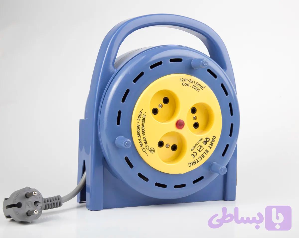 سه خانه ریلی بدون ارت با کابل ۱2 متری پارت کد ۵۱۴۱