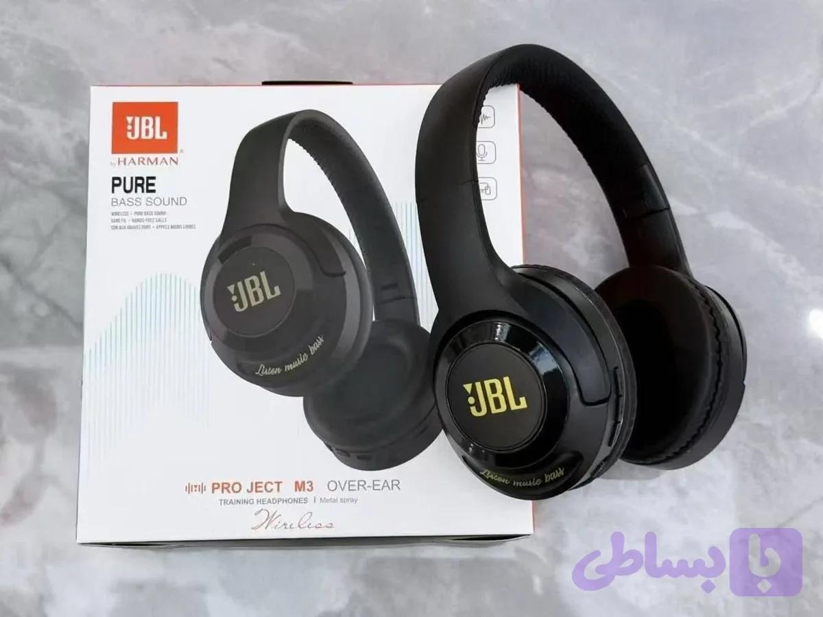 هدفون بلوتوث رم‌خور JBL مدل PRO JEVTM3 همراه با محافظ کابل لیزری هدیه پرژام فون — تصویر 1