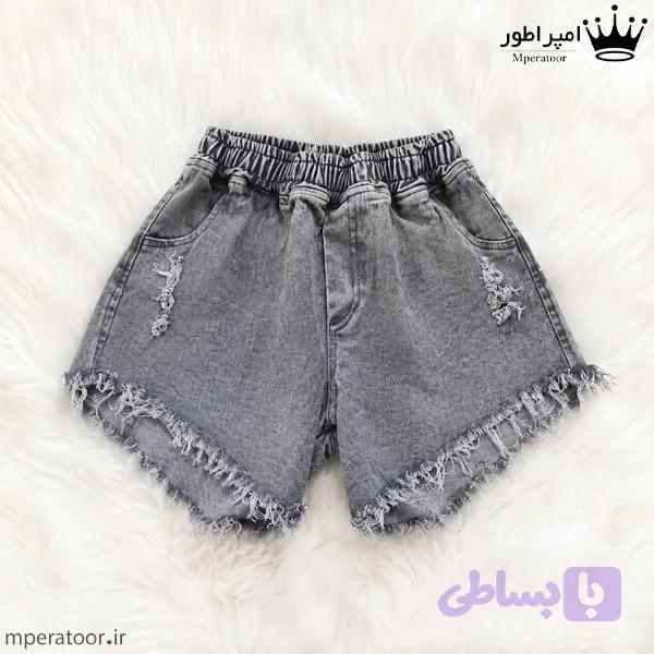شلوارک جین زنانه گرماژ بالا کد s701