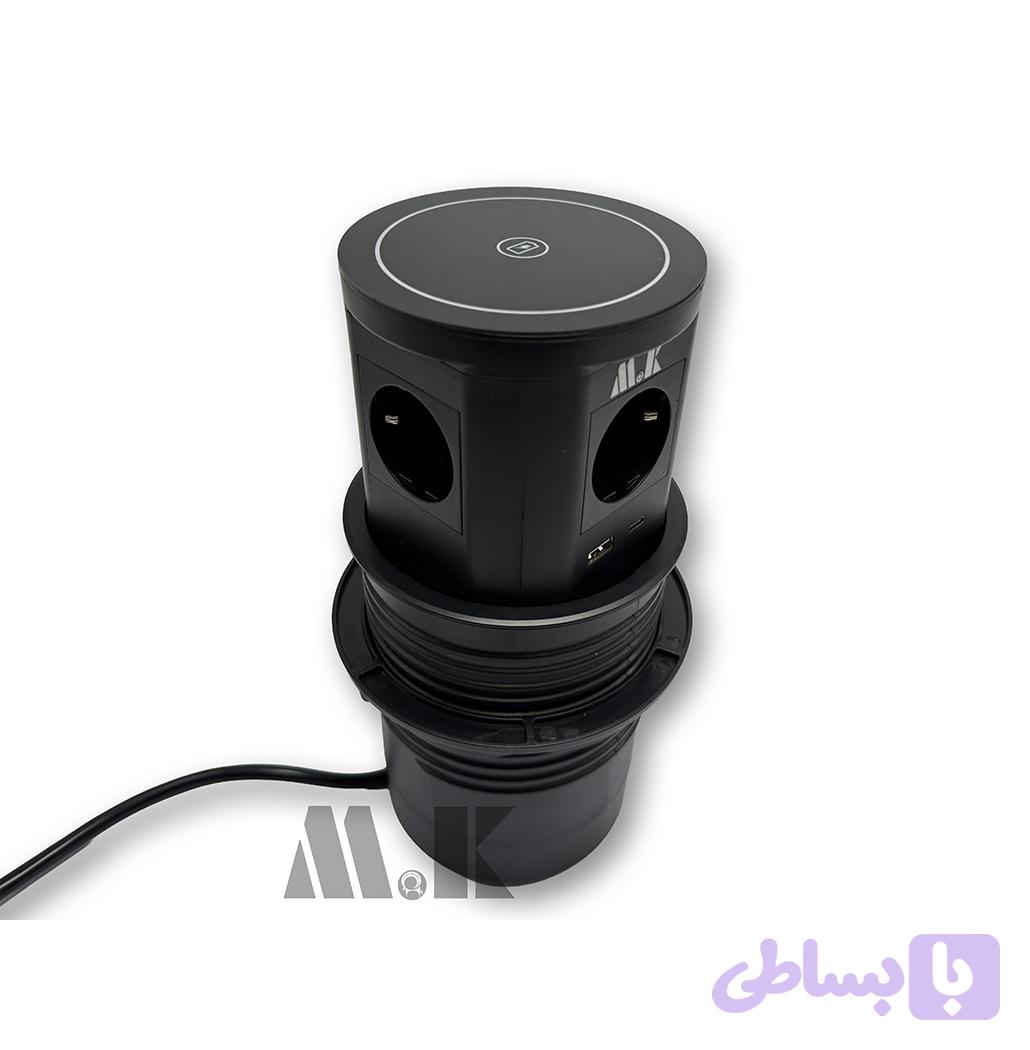 پریز توکار اسانسوری وایرلس دار تاچ M.K مدل S12 — تصویر 1