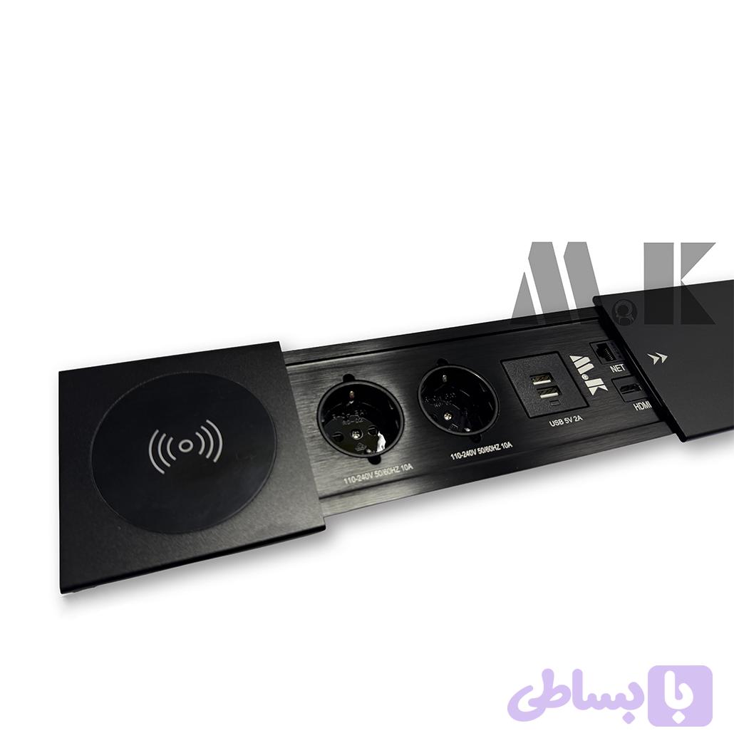 پریز توکار کشویی وایرلس دار M.K مدل S14 — تصویر 1