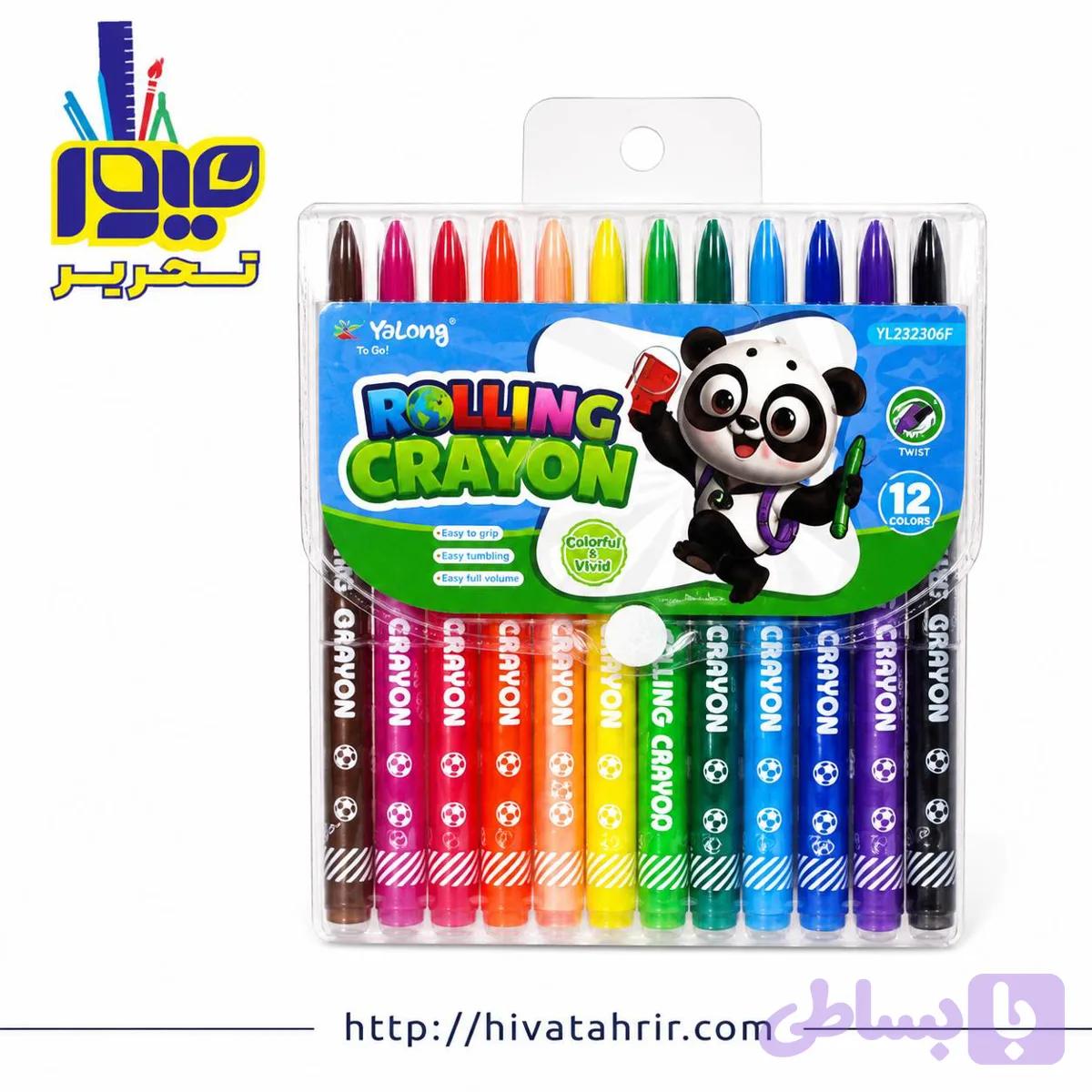 مداد شمعی ۱۲ رنگ