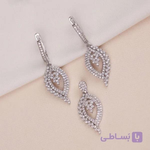 نیمست نقره کم وزن دخترانه جواهری مدل 16656 — تصویر 1