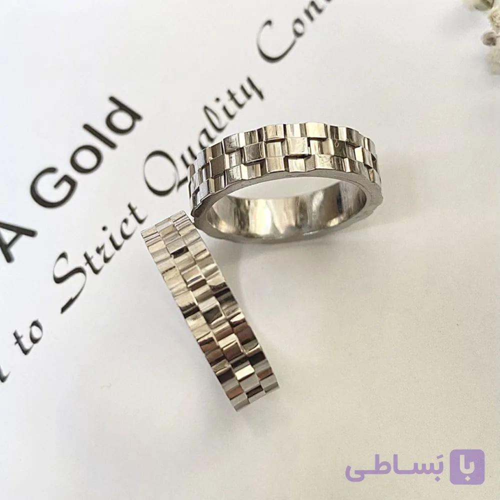ست حلقه نقره وارداتی رولکس — تصویر 1