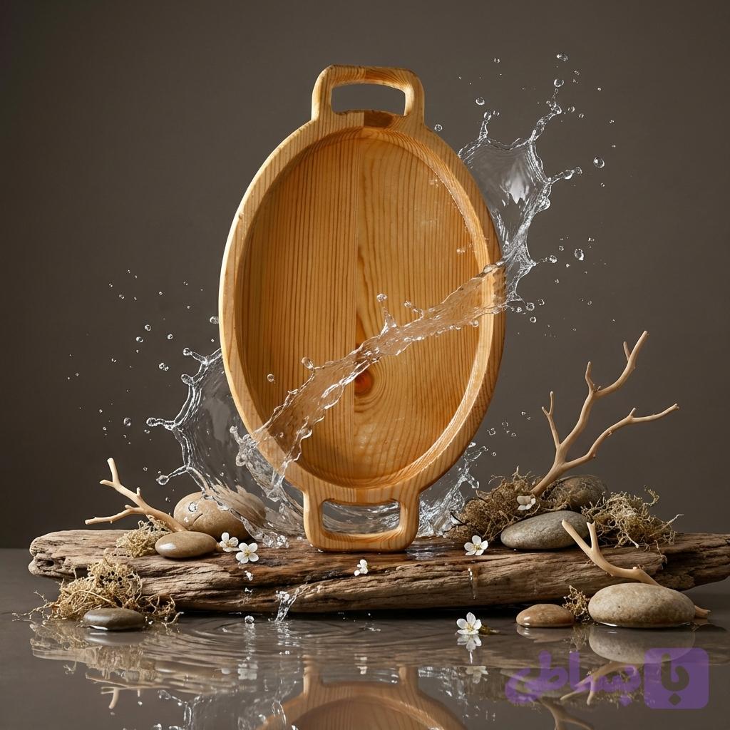 سینی پذیرایی چوبی