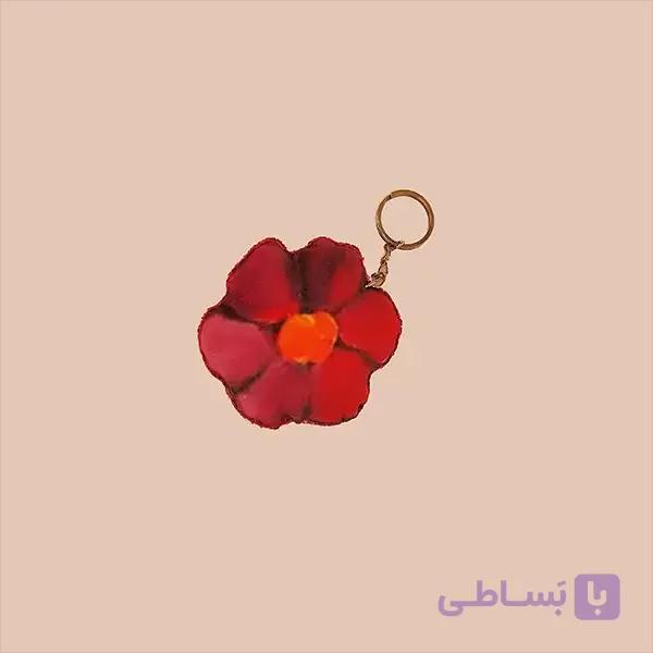 آویز گلدار سورمه ای