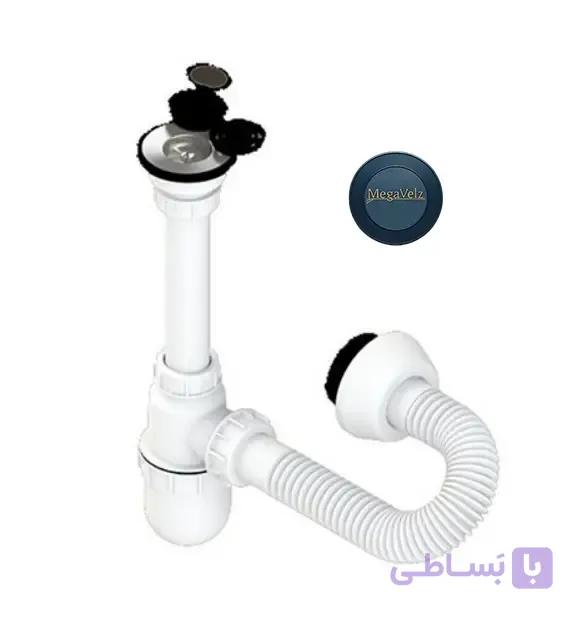 سیفون روشویی با مخزن کوچک کد 213 برند جهانیار پلیمری