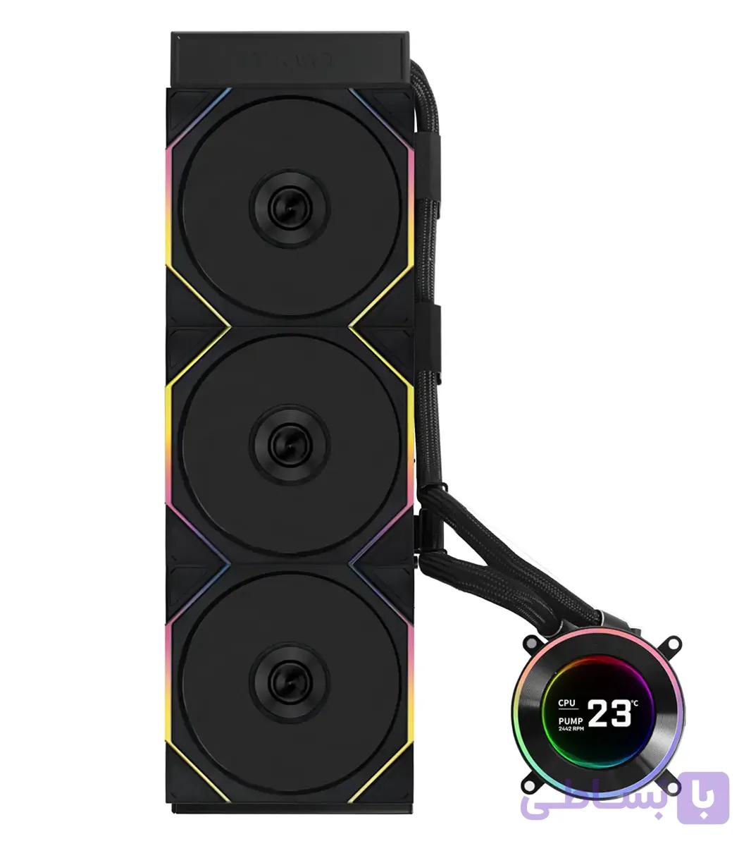خنک کننده مایع پردازنده LIANLI HydroShift LCD 360T Black — تصویر 1