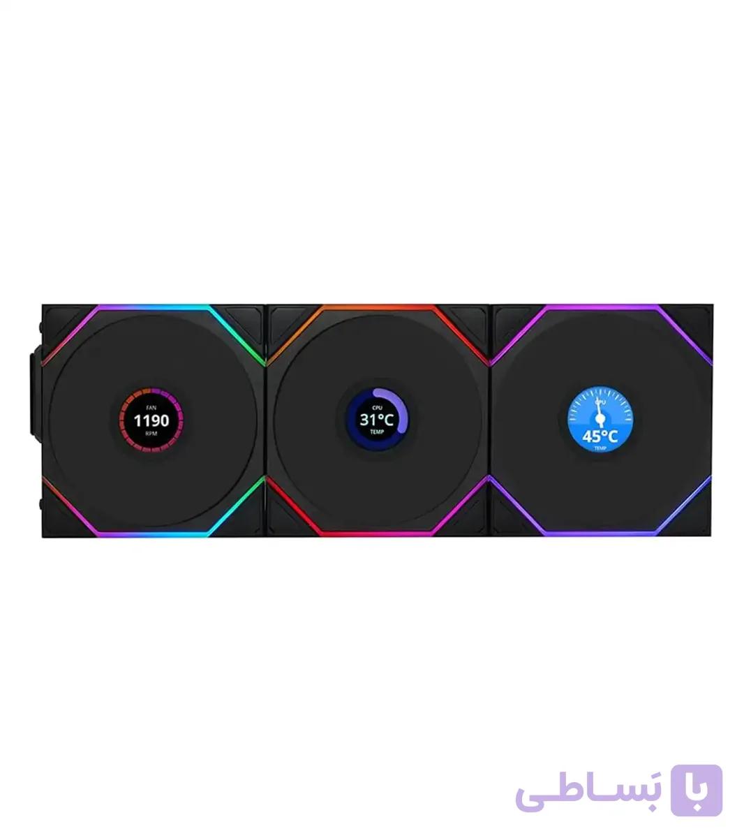 فن کیس لیان لی مدل UNI FAN TL120 LCD Wireless — تصویر 1