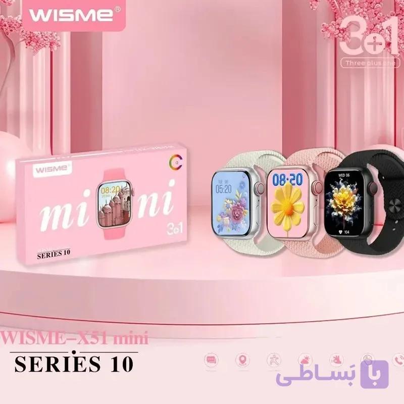 ساعت هوشمند Wisme x51 mini series 10 رنگ خاکستری