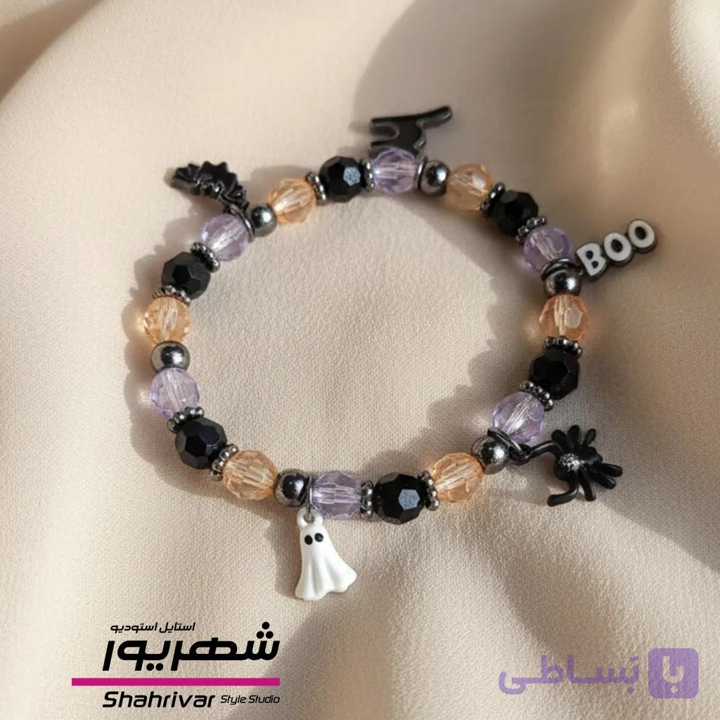 دستبند زنانه هالویینی شبح و عنکبوت I Am