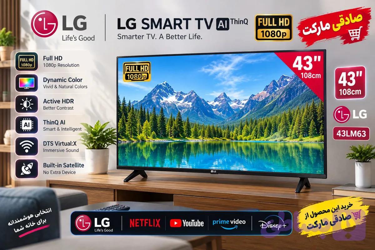 تلویزیون ال‌جی 43 اینچ اسمارت LED Full HD مدل 43LM6370 — تصویر 1