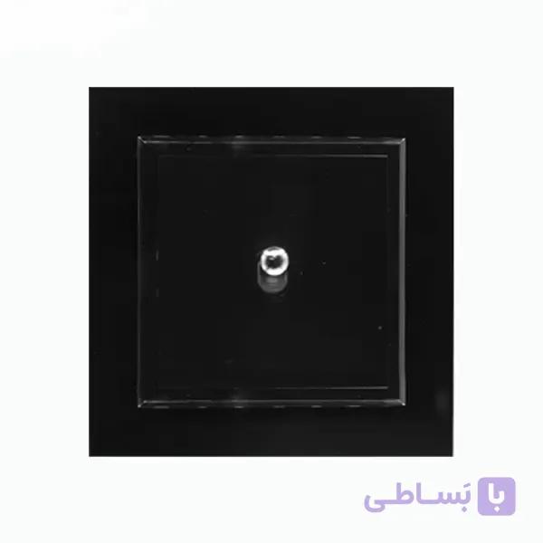 کلید سه پل اهرمی برلیان پلکسی مشکی ایران الکتریک توکار — تصویر 1