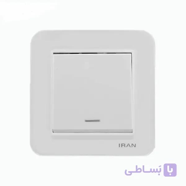 کلید دیمر ارس اقتصادی سفید ایران الکتریک توکار — تصویر 1