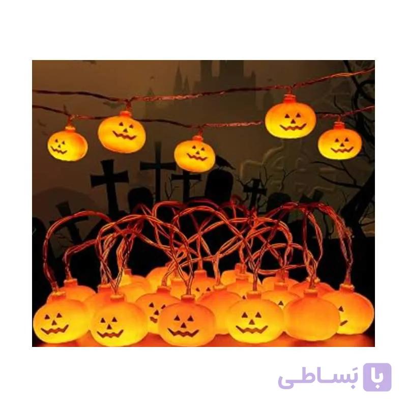 ریسه چراغدار کدو تنبل هالووین — تصویر 1