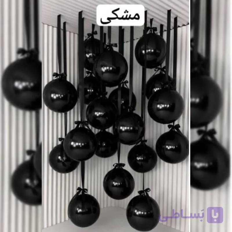 بادکنک فویلی Orbz رنگ مشکی (۲۲اینچ)