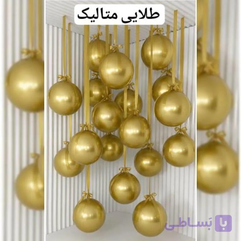بادکنک فویلی Orbz رنگ طلایی متالیک (۲۲اینچ)