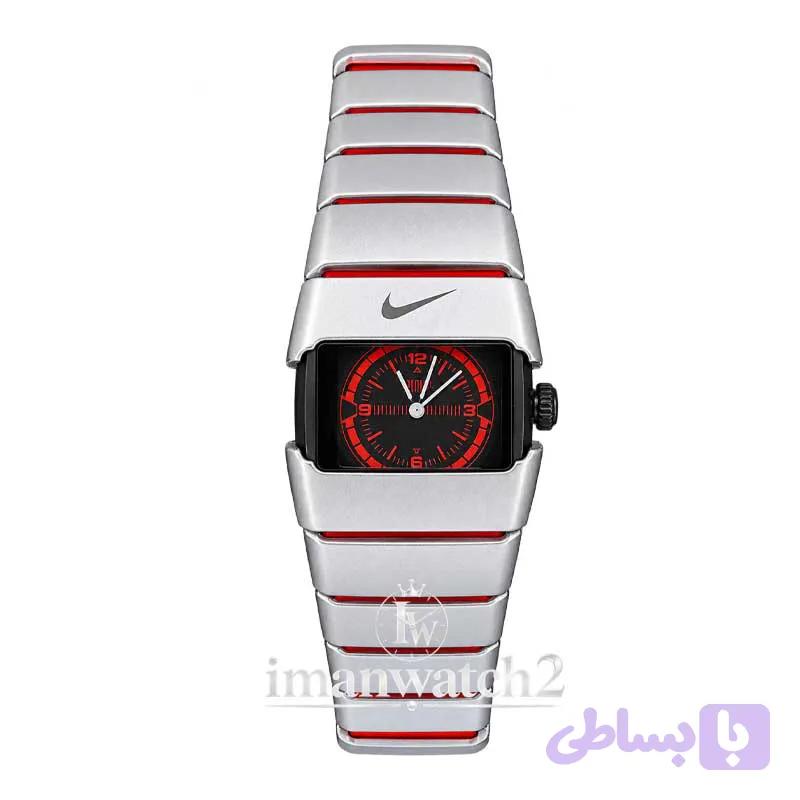 ساعت مردانه نایکی نقره ای قرمز Nike D-Line A-V — تصویر 1