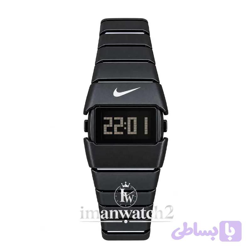 ساعت نایکی دیجیتالی مشکی سفید Nike D-Line D-V — تصویر 1