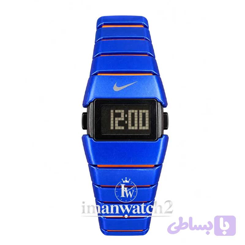 ساعت نایکی دیجیتالی آبی نارنجی Nike D-Line D-V — تصویر 1