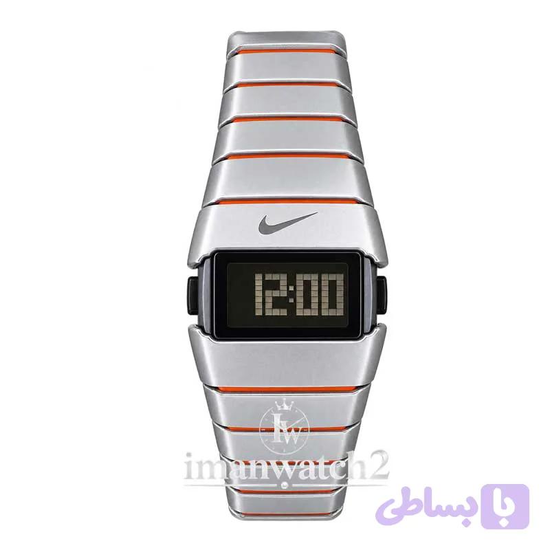 ساعت نایکی دیجیتالی نقره ای نارنجی Nike D-Line D-V — تصویر 1