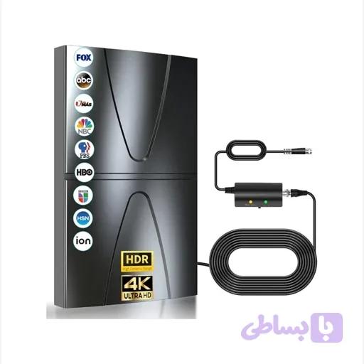 آنتن تلویزیون داخلی قدرتمند TNT HDبا برد 600 کیلومتر اورجینال امازون المان — تصویر 1
