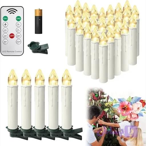 پک 20عددی شمع های باتری خور برای مراسمات (بدون باتری اورجینال امازون المان — تصویر 1