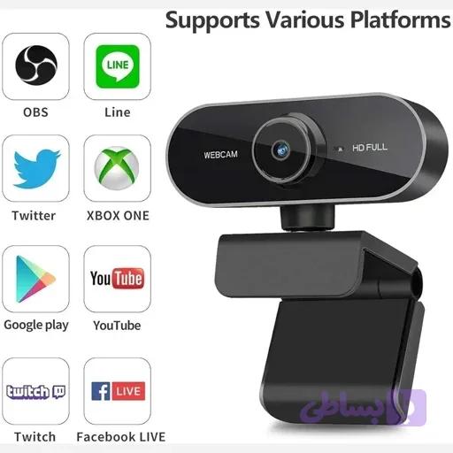 وبکم فولHDبا3پایه ومیکروفون دوگانه برندBENEWY اورجینال امازون المان — تصویر 1