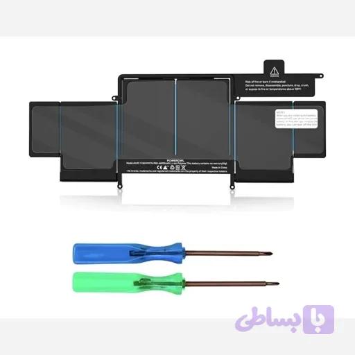 باتری MacBookPro مک بوک پرو13 A1502 مدل باتری 1493و1582ظرفیت 6600 میلی امپر اورجینال امازون المان — تصویر 1