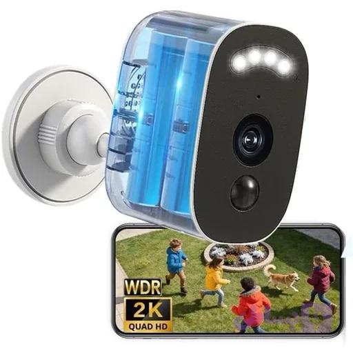 دوربین هوشمند.Wifi. شارژی .کیفیت تصویر 2K اورجینال امازون المان — تصویر 1