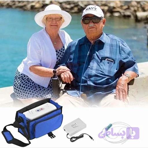 اکسیژن ساز پرتابل.کارکردبا باتری همراه.برق مستقیم.فندکی خودرو اورجینال امازون المان — تصویر 1