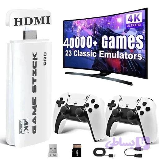 کنسول بازی پرتابل 4K با 40هزار بازی +کارت حافظه128گیگ اورجینال امازون المان — تصویر 1