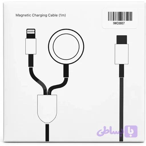 شارژر اپل واچ و گوشی ایفون 2کاره USB 3 اورجینال امازون المان — تصویر 1