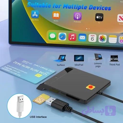 سیم و کارت خوان هوشمند خروجی USB اورجینال امازون المان — تصویر 1
