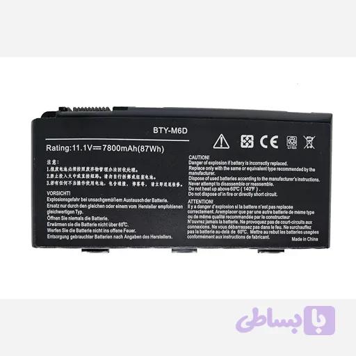 باتری Msiلبتاپ ام اس ای مدل باتریBTY-M6D اورجینال امازون المان — تصویر 1